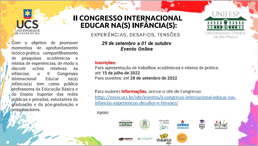 II Congresso Internacional Educar nas Infâncias