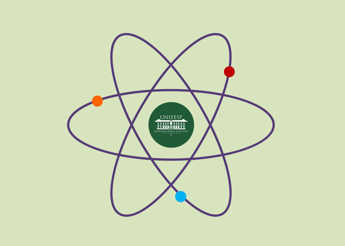 atomo com logo unifesp no nucleo
