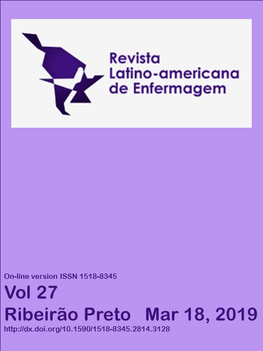 capa revista latino-americana de enfermagem volume 27 de março 2019